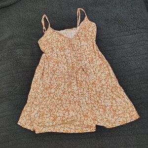 Altar'd State Rust Floral Sleeveless Sundress